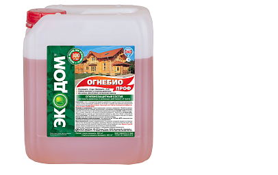Огнезащита ОгнебиоПроф I-II группы 23 кг розовый ЭКОДОМ