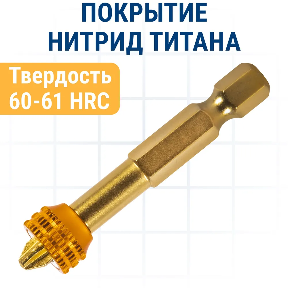 Бита отверточная РН-2 50мм Профи ПРАКТИКА