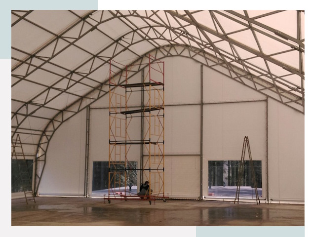 Шатровые ангары в Москве