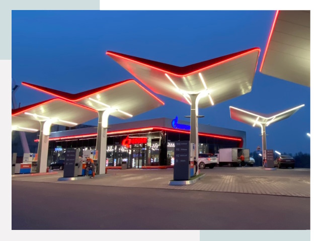Навесы для АЗС в Москве