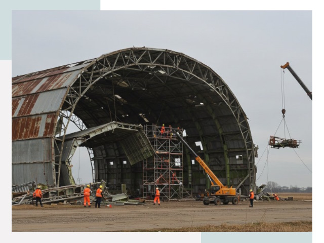 Демонтаж ангаров в Москве