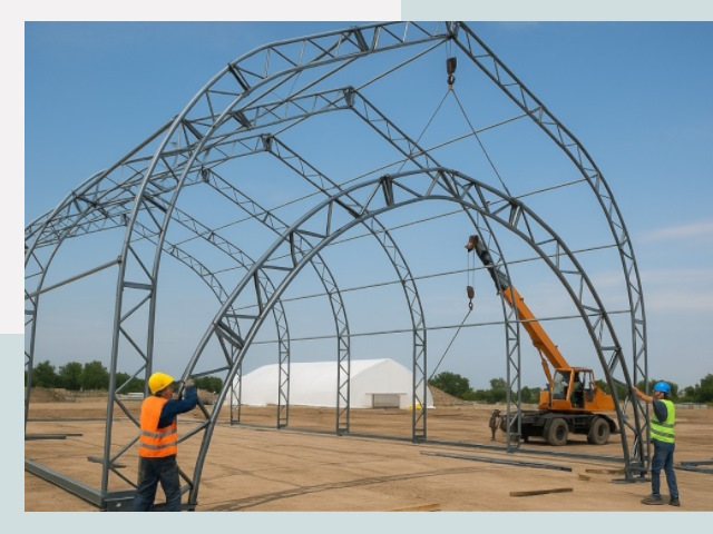 Монтаж ангаров в Москве от 612 руб. - Надежно и быстро